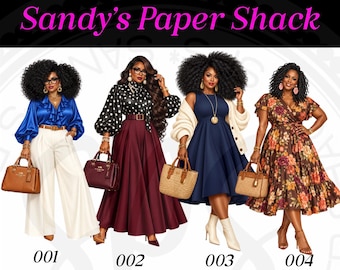 Mature Black Women Stickers, Black Women Sassy Divas, Cozy Fall Fashion, Ashley Sassy Divas