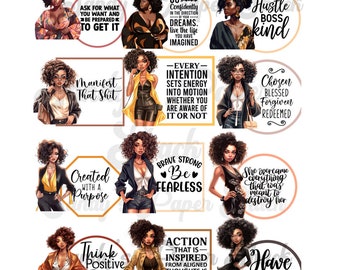 Manifesting, Motivational, Affirmation Divas Stickers