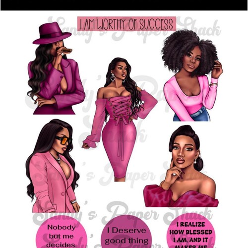 Black Girl Magic Planner Sticker Sheets Black Womenblack - Etsy
