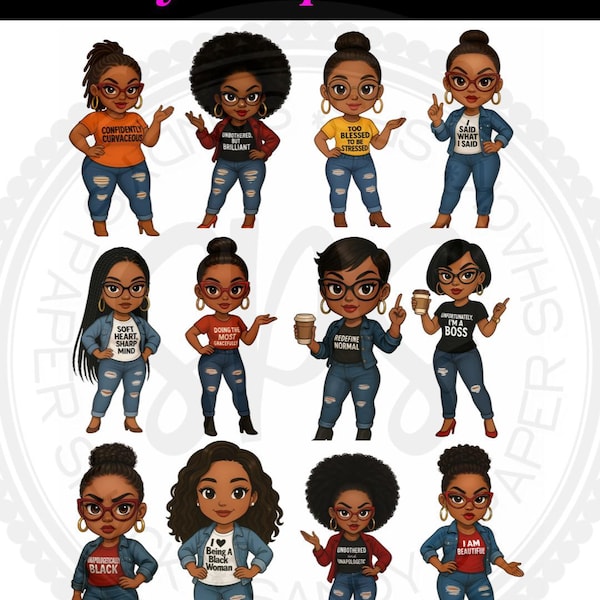 Affirmations Divas Stickers