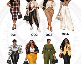 Shakara Sassy Divas, Fashion Curvy Divas Stickers,