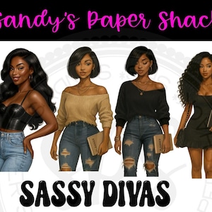 Sassy Divas  Stickers, Random SassyDivas, Melanin Ladies Stickers