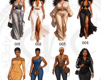 Shakara Sassy Divas, Fashion Curvy Divas Stickers,