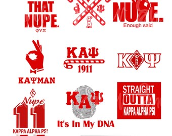 Kappa Alpha Psi SVG, PNG, Greek Fraternity, Greek Letters, Divine 9