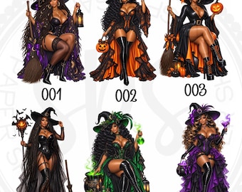 Halloween Witches Plans Stickers, Halloween and Black girl