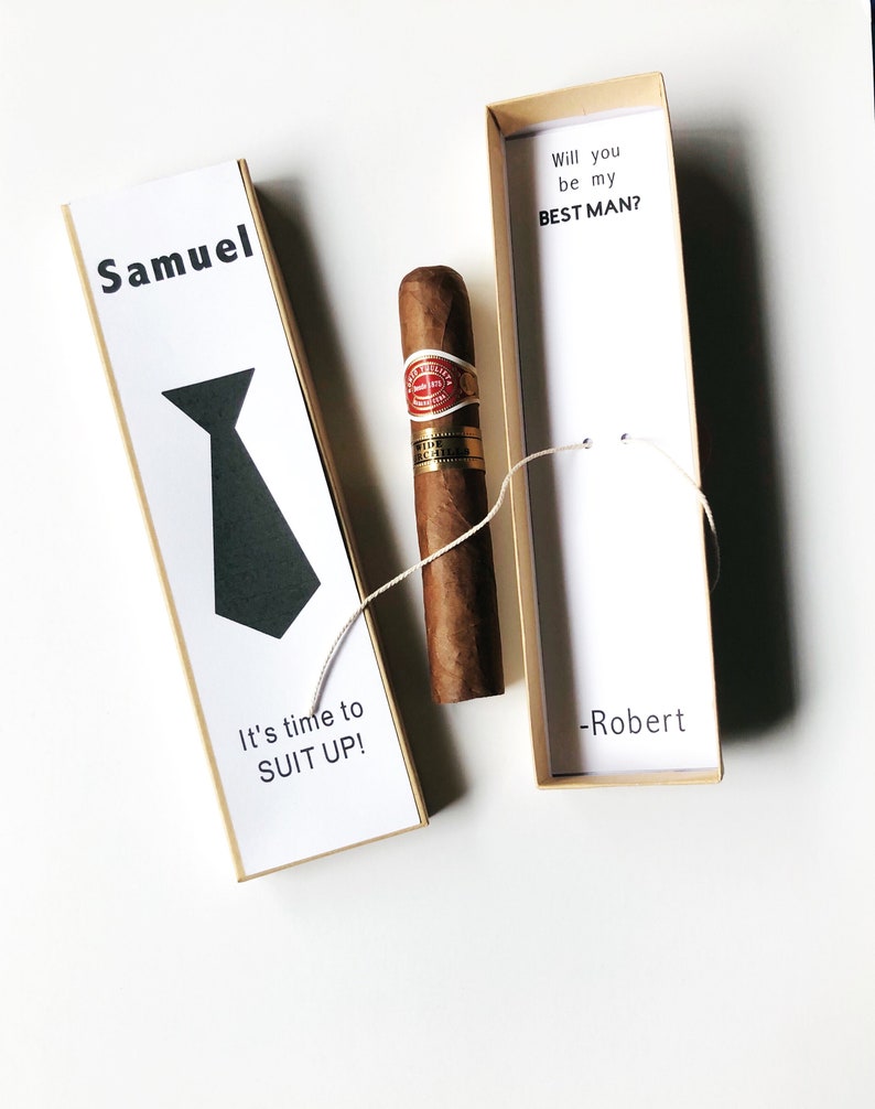 Cigar Box Groomsman Proposal - Etsy