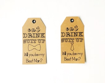 Groomsmen Proposal Tags