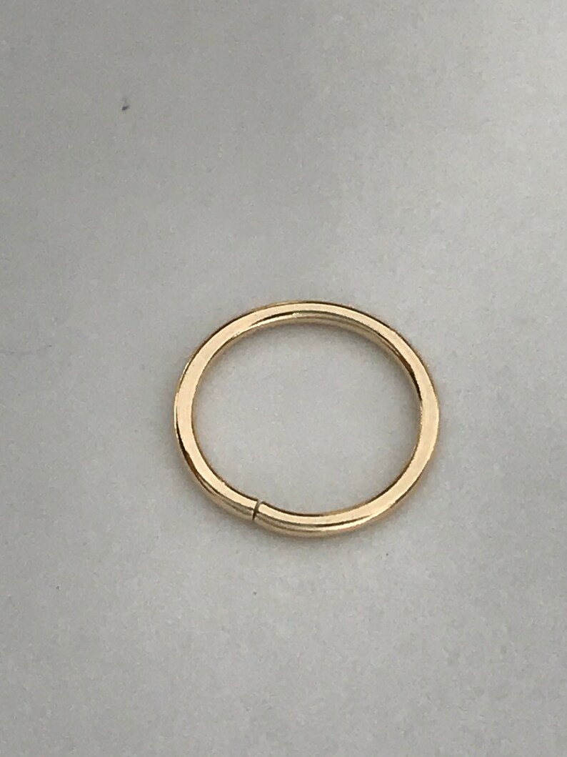16 18 20 Ga 18k Gold Nose Ring Conch Ring Septum Ring Daith Etsy