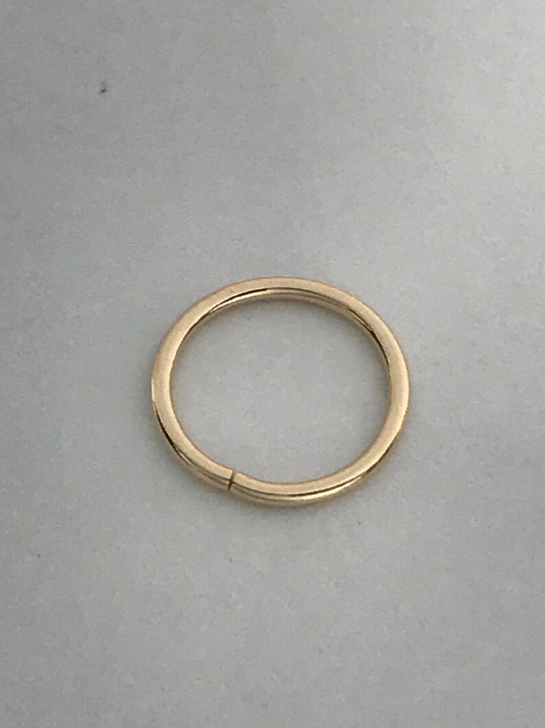 16 18 20 Ga 18k Gold Nose Ring Conch Ring Septum Ring Daith Etsy