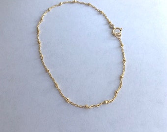 Dainty Anklet Bracelet 14k Gold Fill Gift for Her