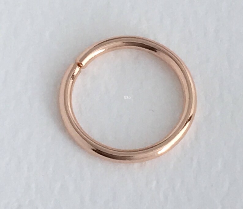9-20mm Conch Ring Hoop Gauge 14 16 18 20 22 24 Nose Ring Septum Lip Belly button ring UnbridledEssence 15 12 mm
