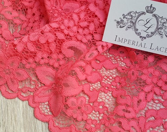 Pink Lace Trim French Lace Chantilly Lace Bridal Gown lace Wedding Lace Pink Lace Veil lace Garter lace Lingerie Lace MK00091