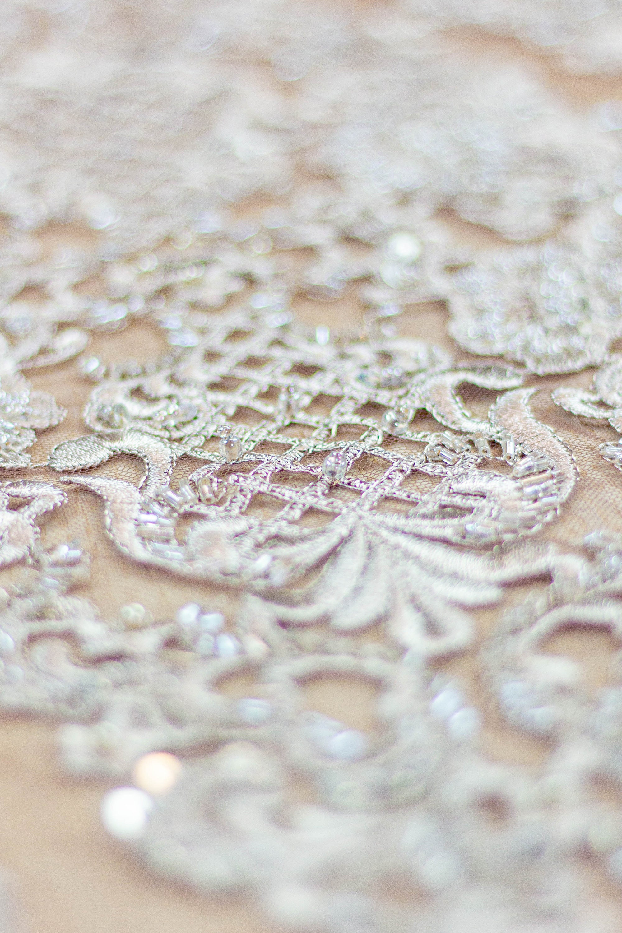 3D brown lace fabric Beaded Lace Fabric Hand made lace Etsy