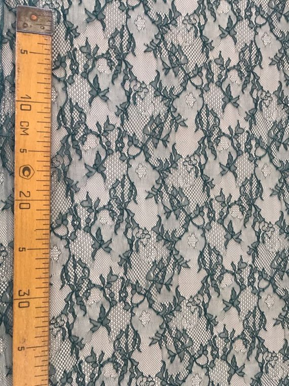 teal green lace