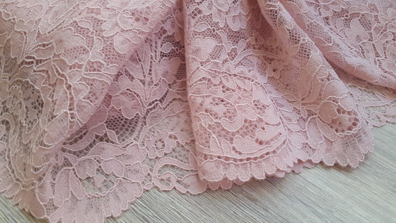 Pink Lace Trimming Lace Fabric Light Pink Trim Lingerie
