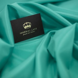 Green Brunello lining fabric, Green lining, Elastic fabric, Lining Fabric, Fabric by the Yard, Wedding dress fabric, Dress making Z00760