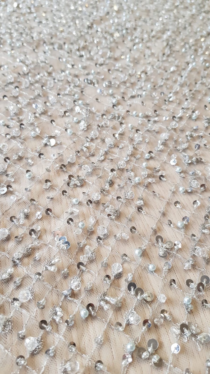 Grey Lace Fabric 3D Lace Fabric Hand Made Lace Embroidery Etsy