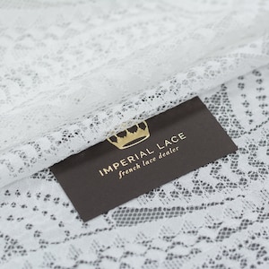 Offwhite lace fabric, Geometric guipure lace, boho lace fabric, soft french lace, macrame lace fabric, bridal lace fabric B00474