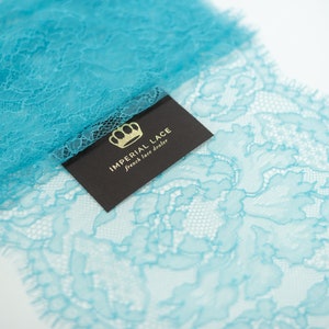 Pizzo turchese, pizzo francese, pizzo chantilly, pizzo per abiti da sposa, pizzo da sposa, pizzo blu, pizzo traforato, pizzo per lingerie MK00603