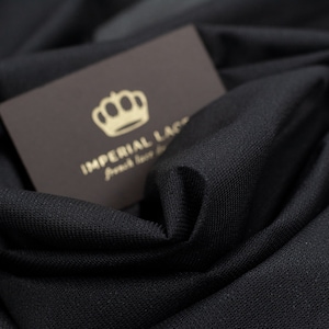 Black Vlieseline, ironable Interfacing Light Weight Soft and Bi-elastic Fusible Weft Interlining z00332