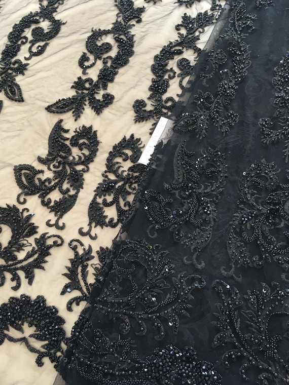 3D black lace fabric Chantilly Lace Bridal lace Lingerie Lace French lace,Embroidered lace Black Lace Veil lace Wedding Lace