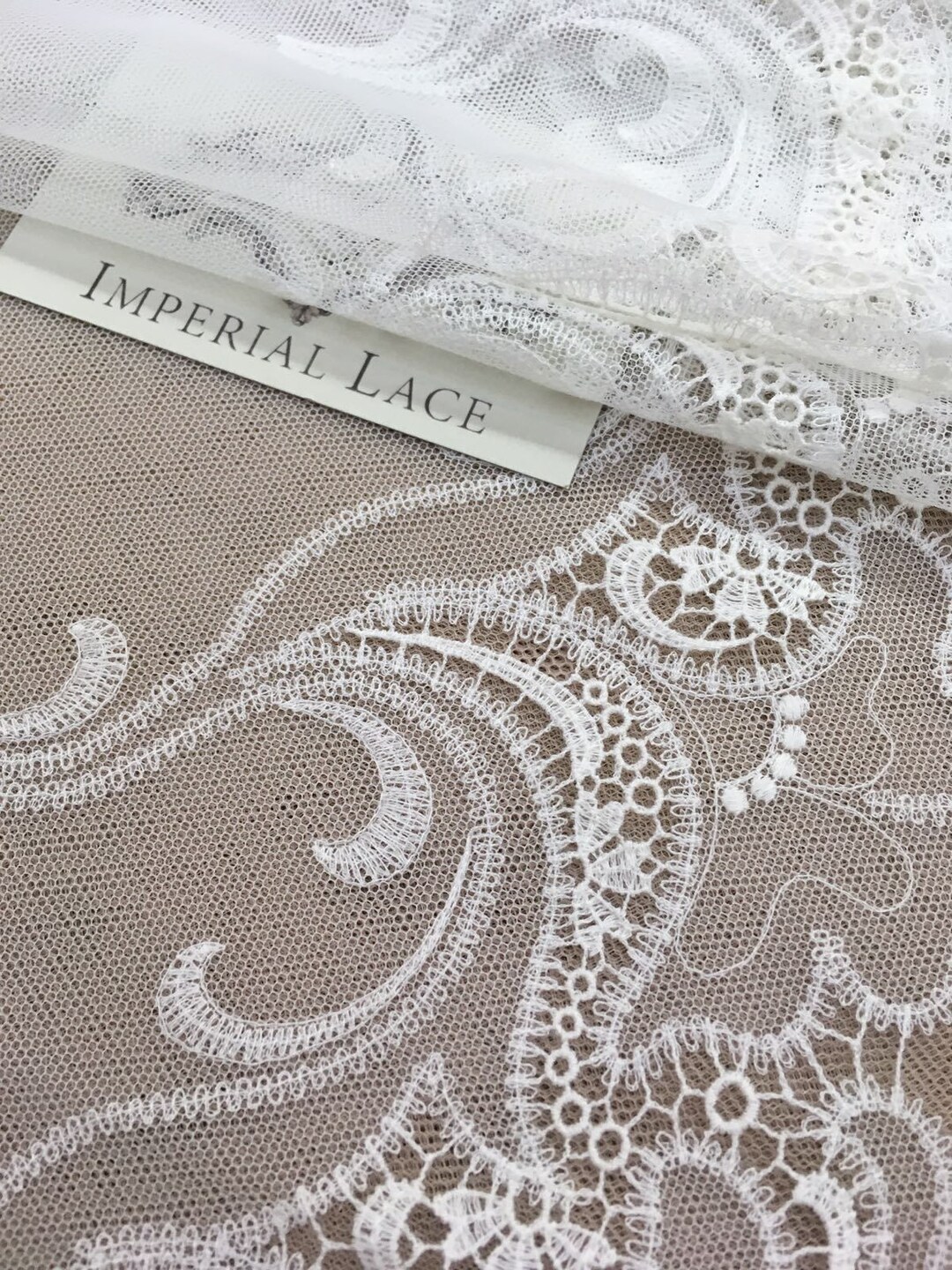 Ivory Chantilly Lace Trim Natasha