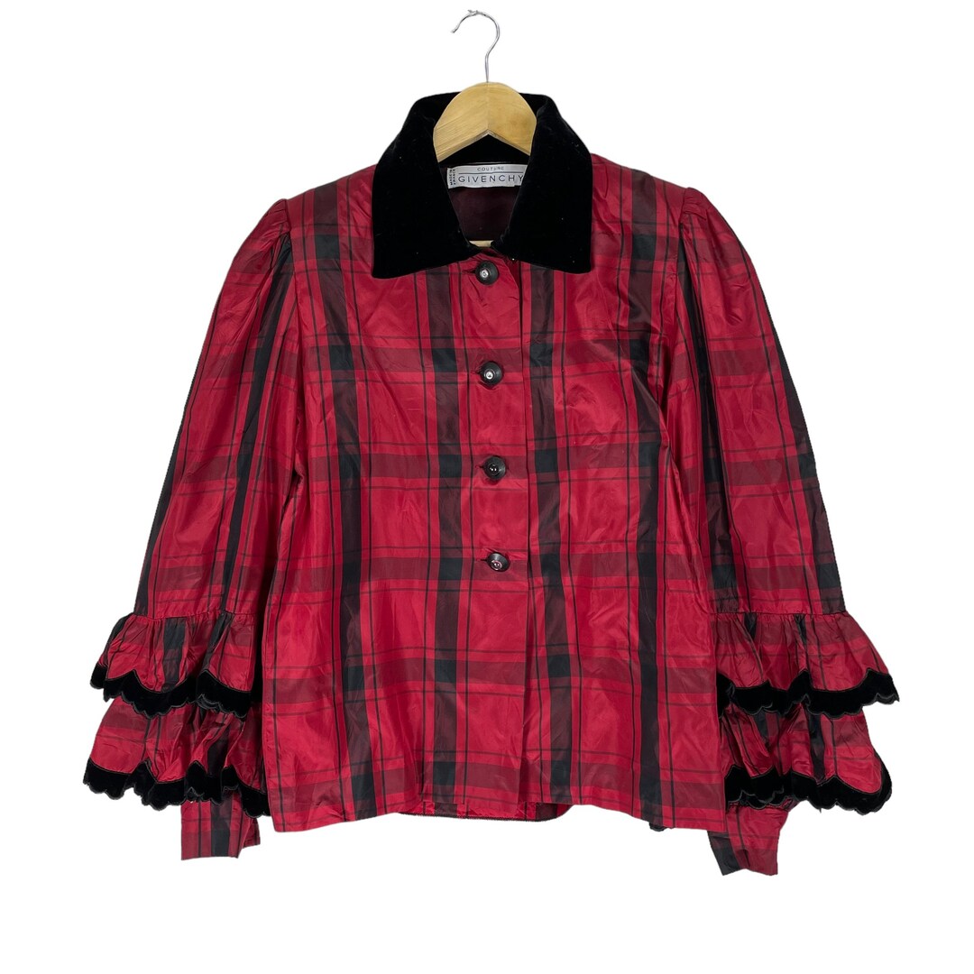 【GIVENCHY】1990s Plaid Pattern Jacket GIVENCHY】1990s Plaid Pattern Jacket
