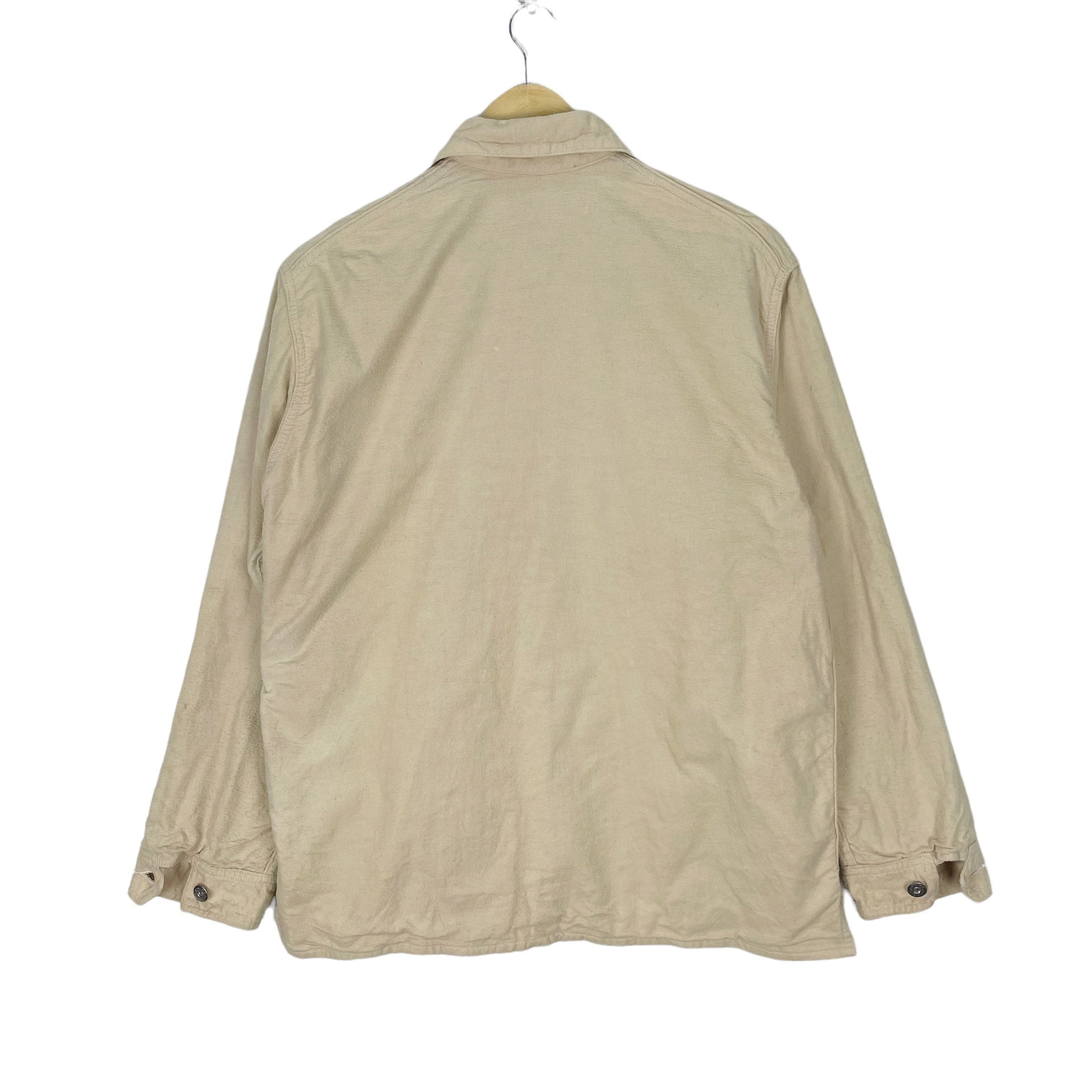 【BAON】25SS★ [BAONHAUS] Kohani color collar work jacket Post Overall X Akiz Chore Worker Jacket Workwear Striped