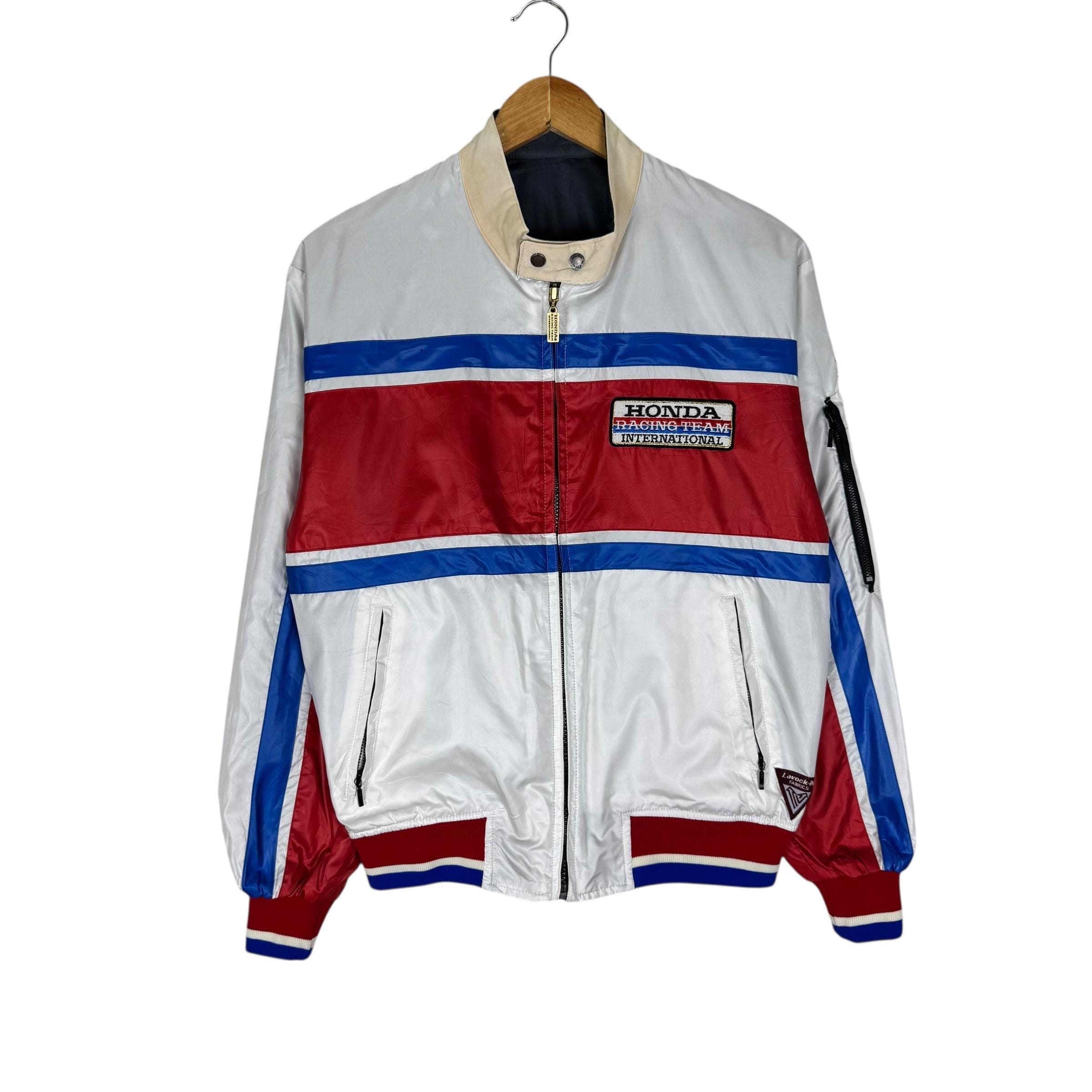 Vintage 80s Honda Racing Team Reversible Jacket (size L, Fits M