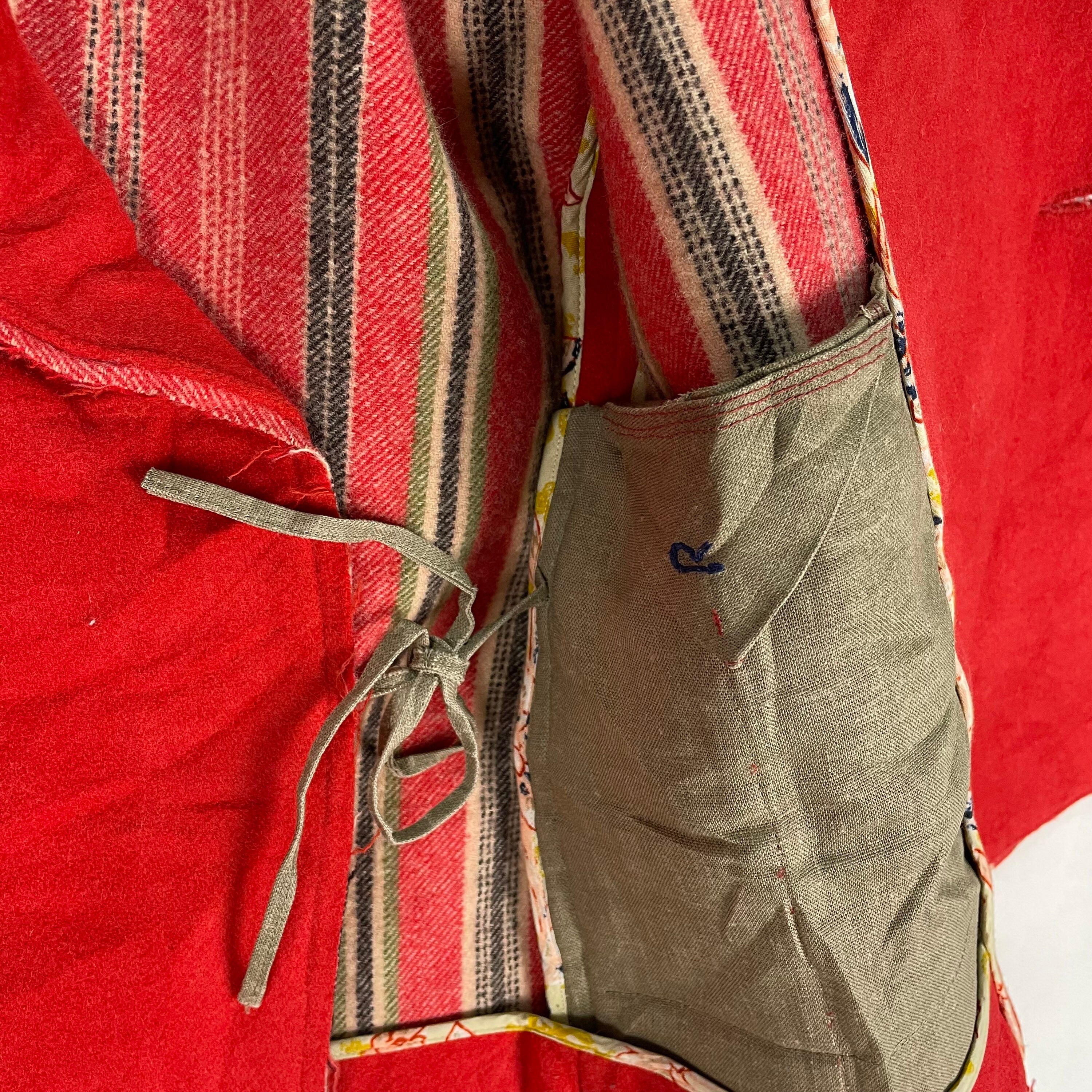 Vintage 90s 45rpm Wool Jacket: Japanese Designer Red Fashion, Size