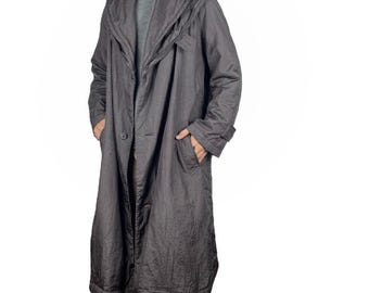 Vintage Issey Miyake Windcoat: 80s Orange Padded Raincoat - Etsy