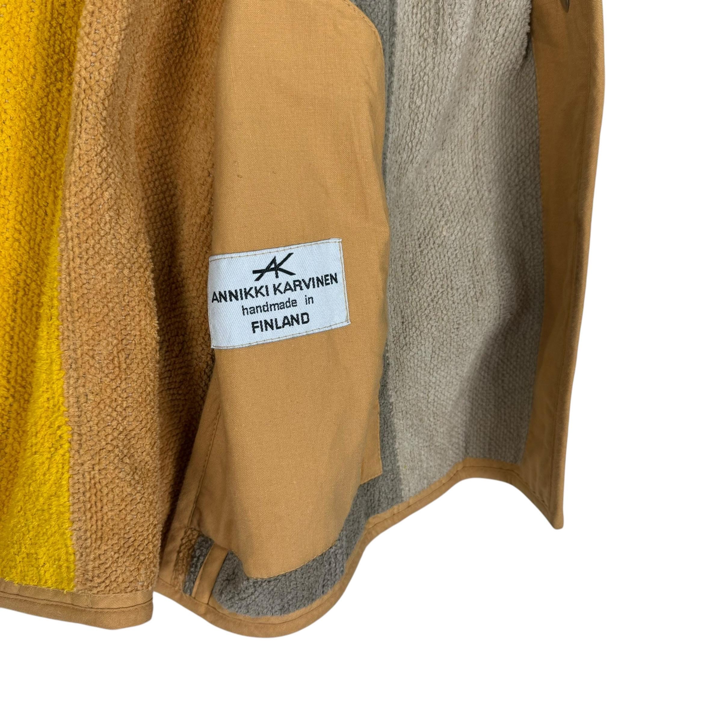 Vintage 90s Annikki Karvinen Colorway Handmade Finland Striped