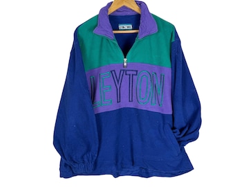 Vintage 90s Leyton House Racing Fleece Sweatshirt - Size Large