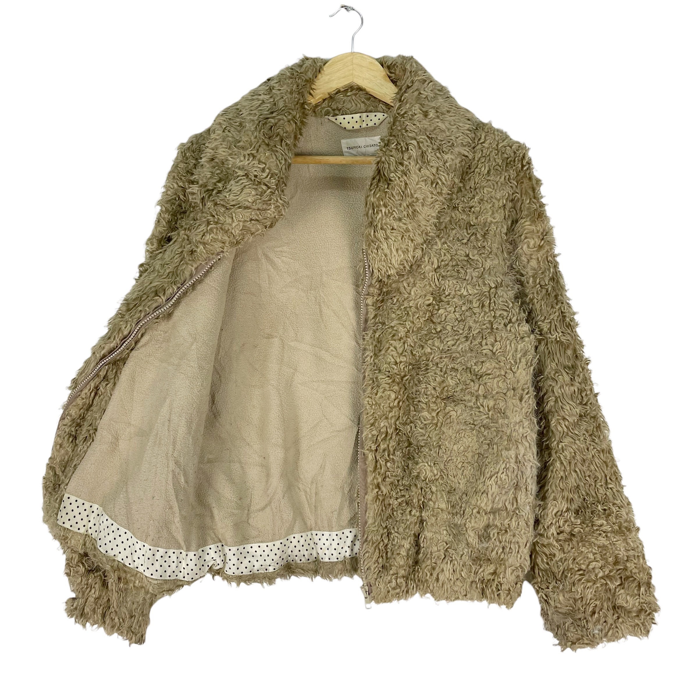 Tsumori Chisato Faux Fur Fleece Zip Jacket - Japanese Designer