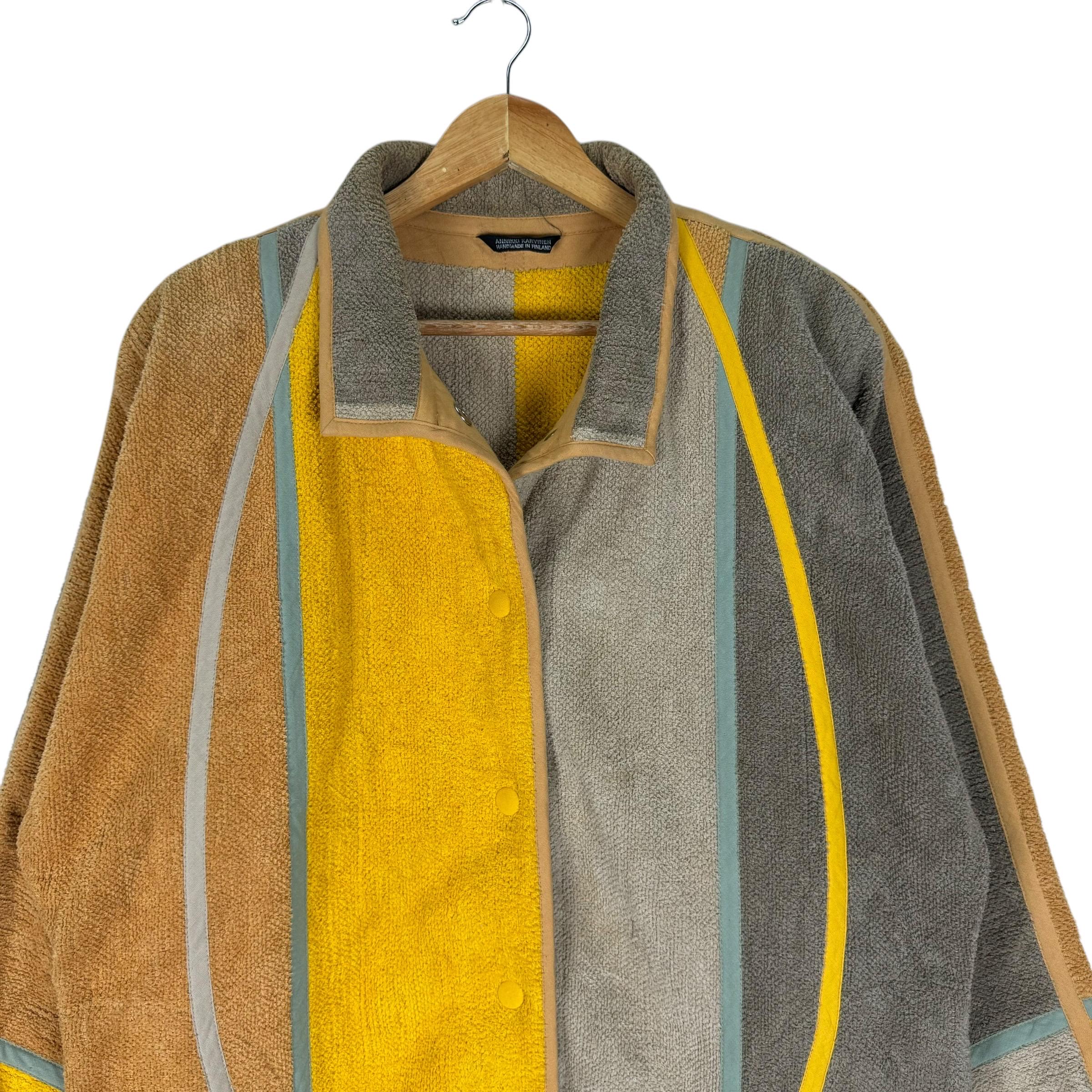 Vintage 90s Annikki Karvinen Colorway Handmade Finland Striped 