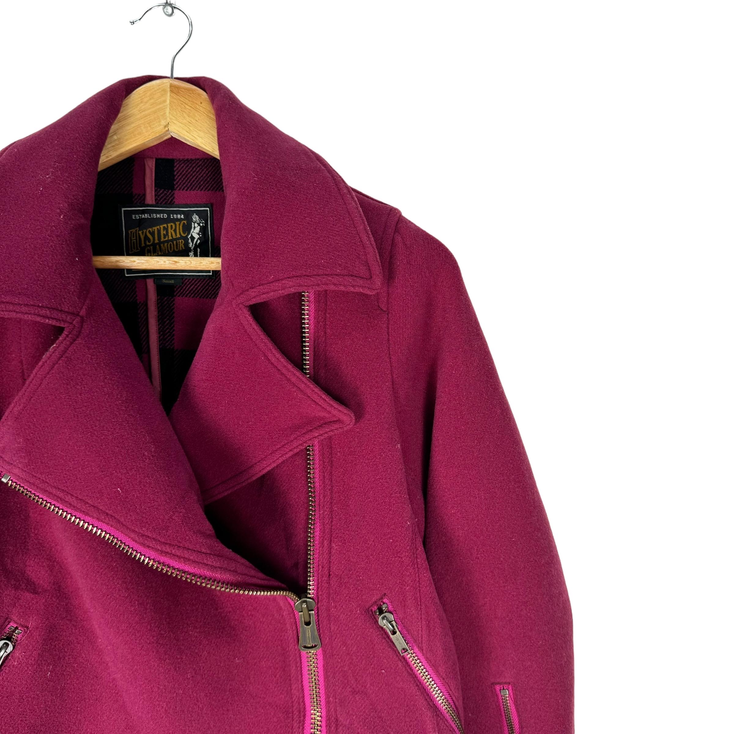 HYSTERIC GLAMOUR Japan Double Collar Wool Jacket Zipper