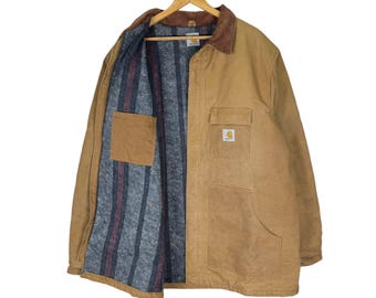 Vintage Carhartt Michigan Workers Jacket 2xlarge Carhartt Michigan