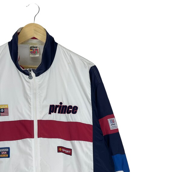 Vintage 90s Prince Usa Tennis Team Jacket Zipper … - image 3