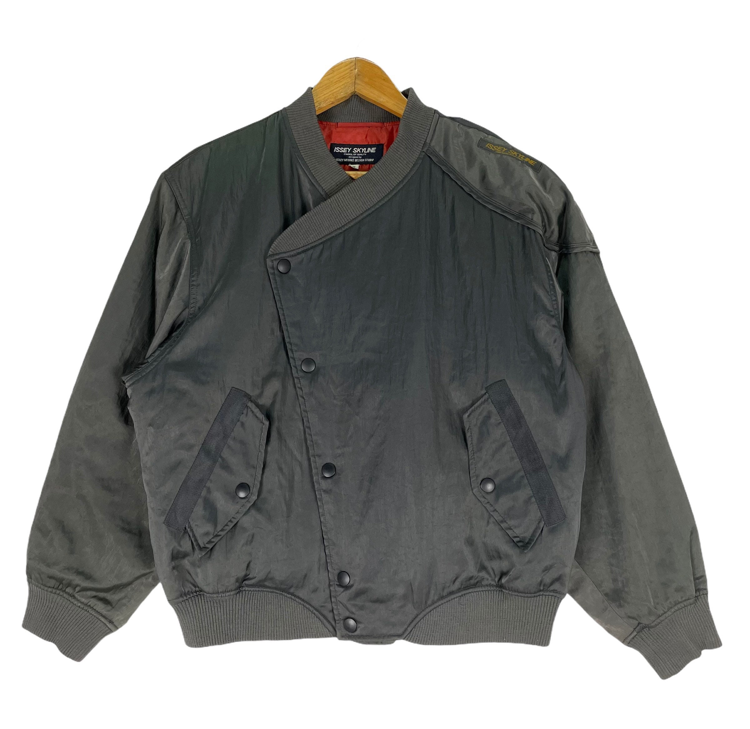 80s Issey Miyake Skyline Bomber Jacket-