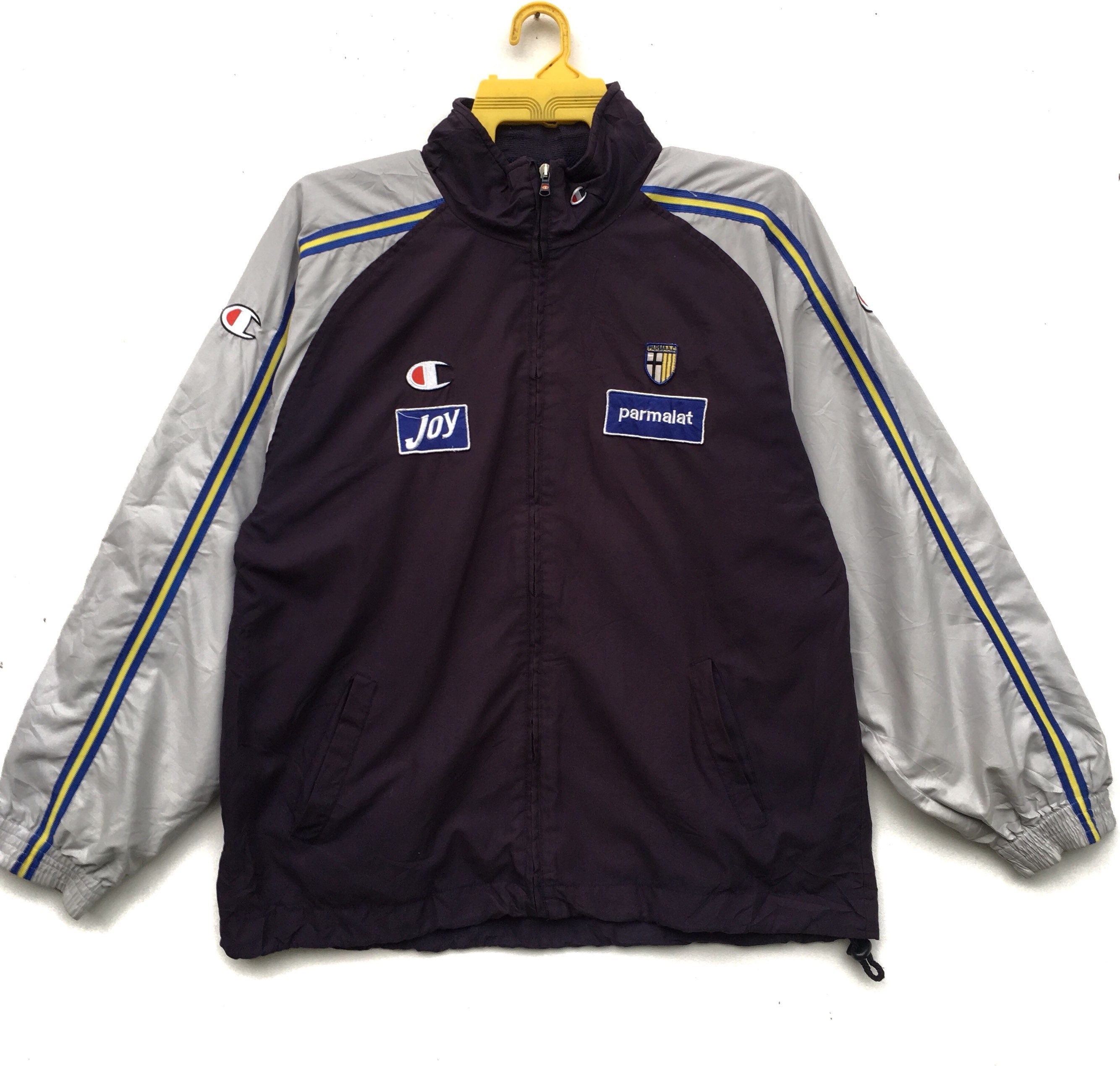 ウェア 90S VINTAGE PARMA champion track jacket Vintage 90s Champion Zipper Windbreaker Jacket Parma F.C
