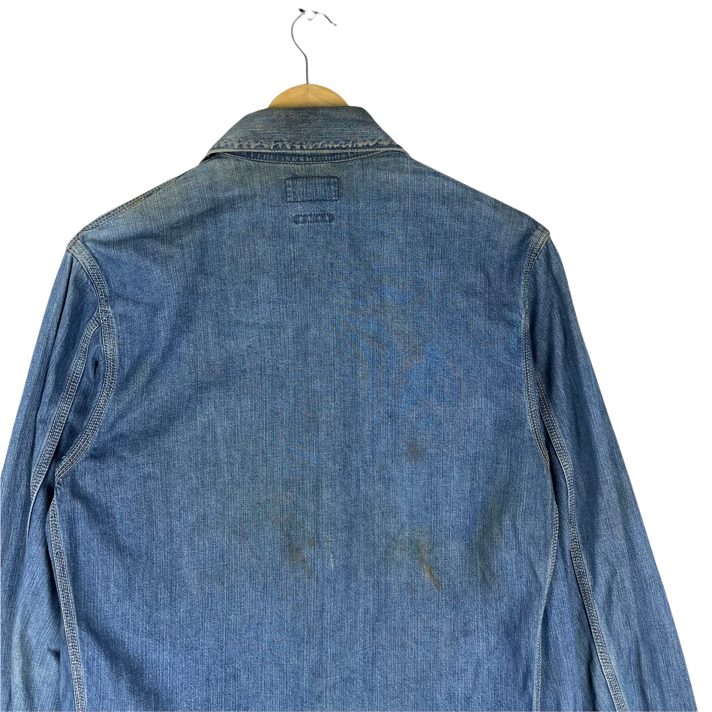 Lサイズ JAPAN BLUE JEANS Bomber Jacket Japan Blue Jeans Denim Jacket Men's Flight Bomber Jacket