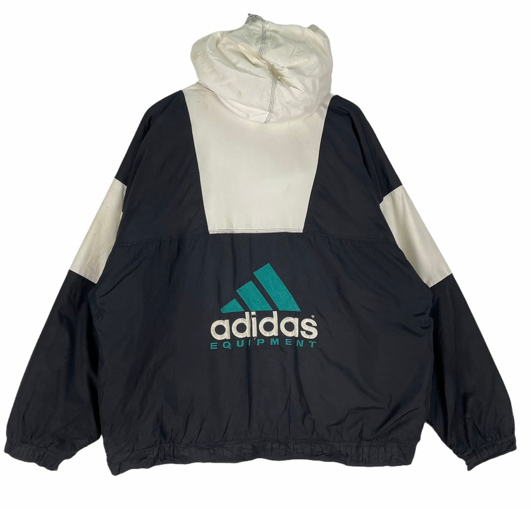 Vintage 90s Adidas Equipment Windbreaker Hoodie EQT Jacket Vintage 90s Adidas Equipment Windbreaker Hoodie EQT Jacket