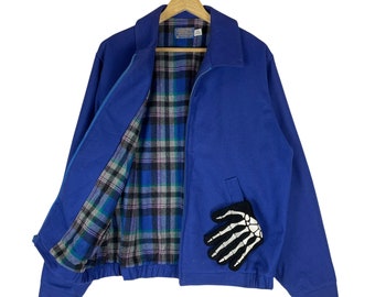 ヴィンテージ 90年代 ペンドルトン ウーレンミルズ タータンチェック ピュアウール ジャケット ブルーカラー サイズ L