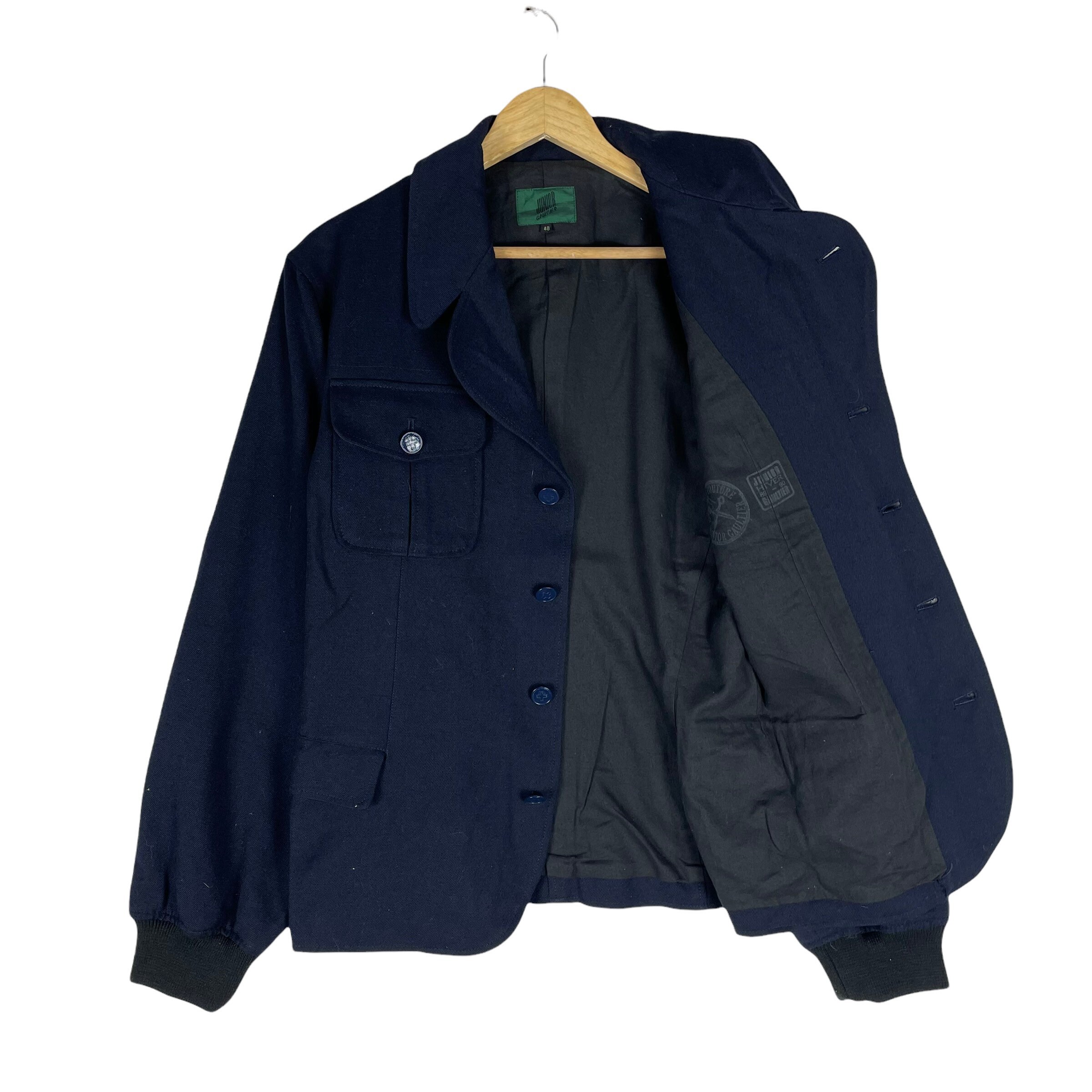 jean paul gaultier JUNior ウール 90s ジャケット INCREDIBLE Jean Paul Gaultier Junior Mens Graphic Jeans