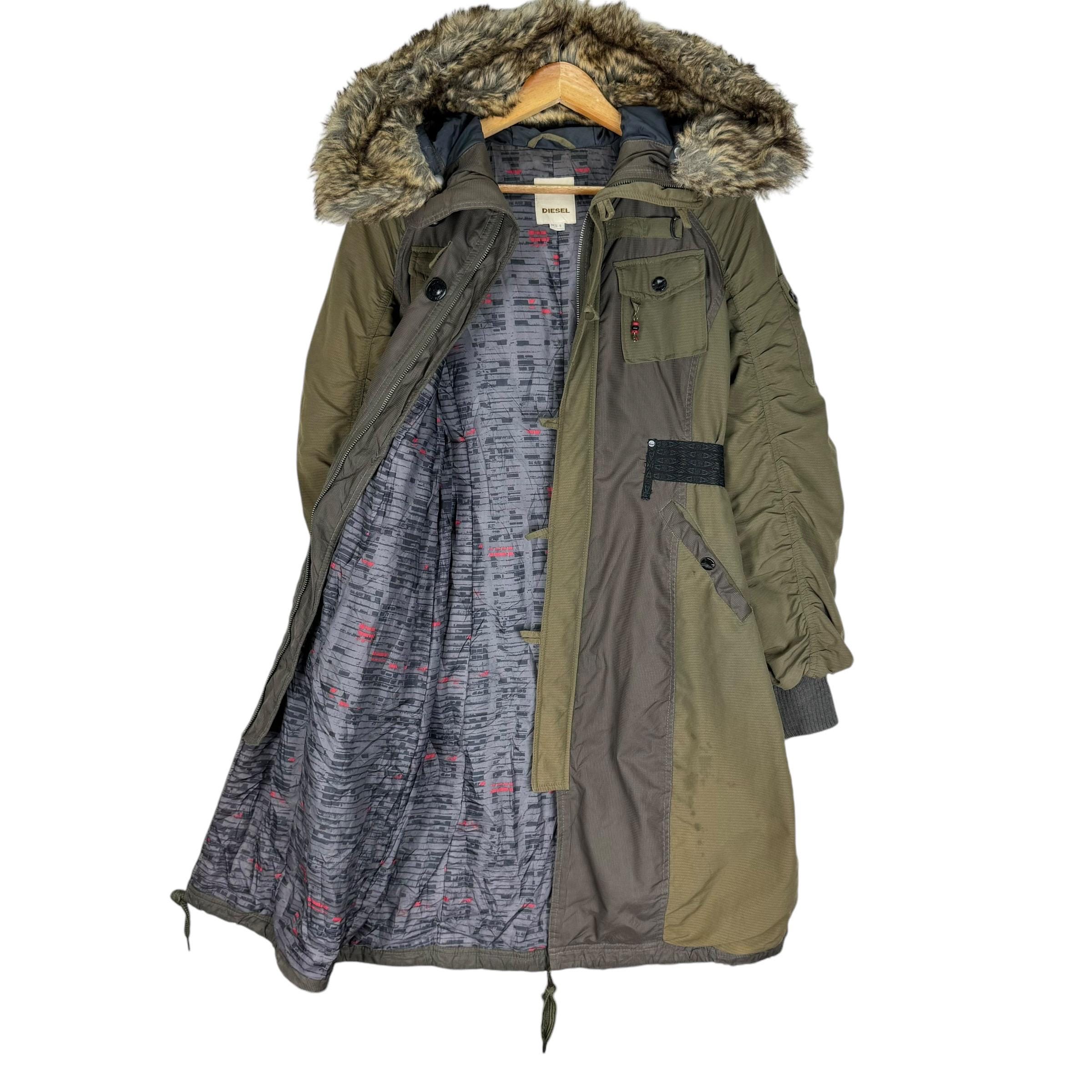 ディーゼル ファー パーカー ゴシック パンク イフ シックス ワズ  