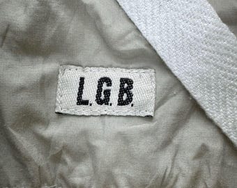 LGB アイボリー ジッパージャケット S Vintage L.G.B Parachute Holster Jacket: Detachable Pockets