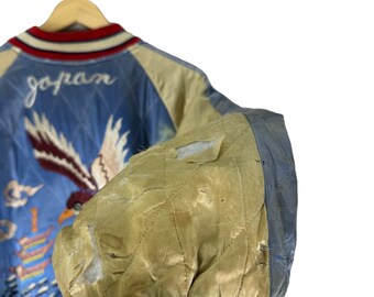 Vintage 50s Sukajan Reversible Jacket: Whitehead Eagles Embroidery