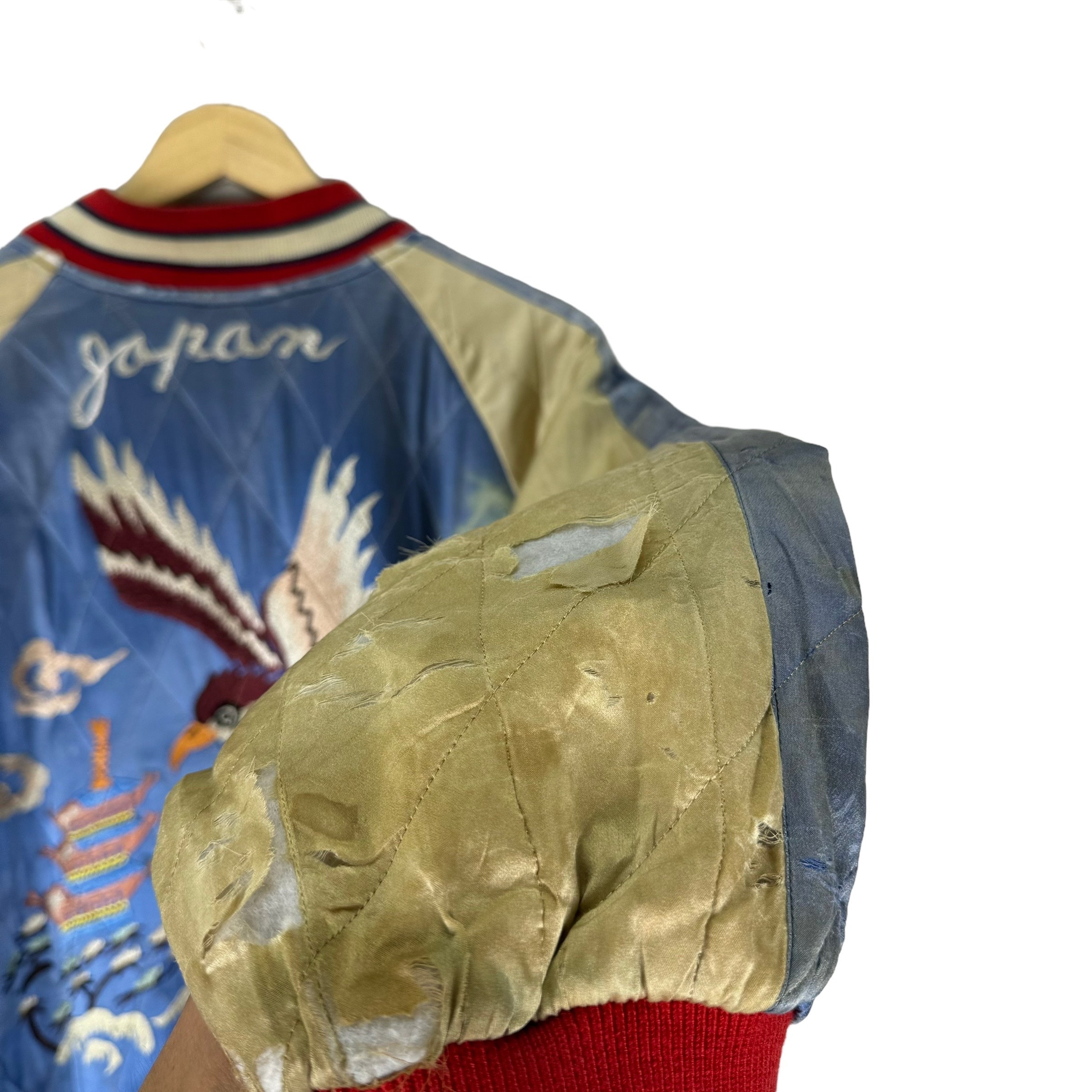 Vintage 50s Sukajan Reversible Jacket: Whitehead Eagles Embroidery