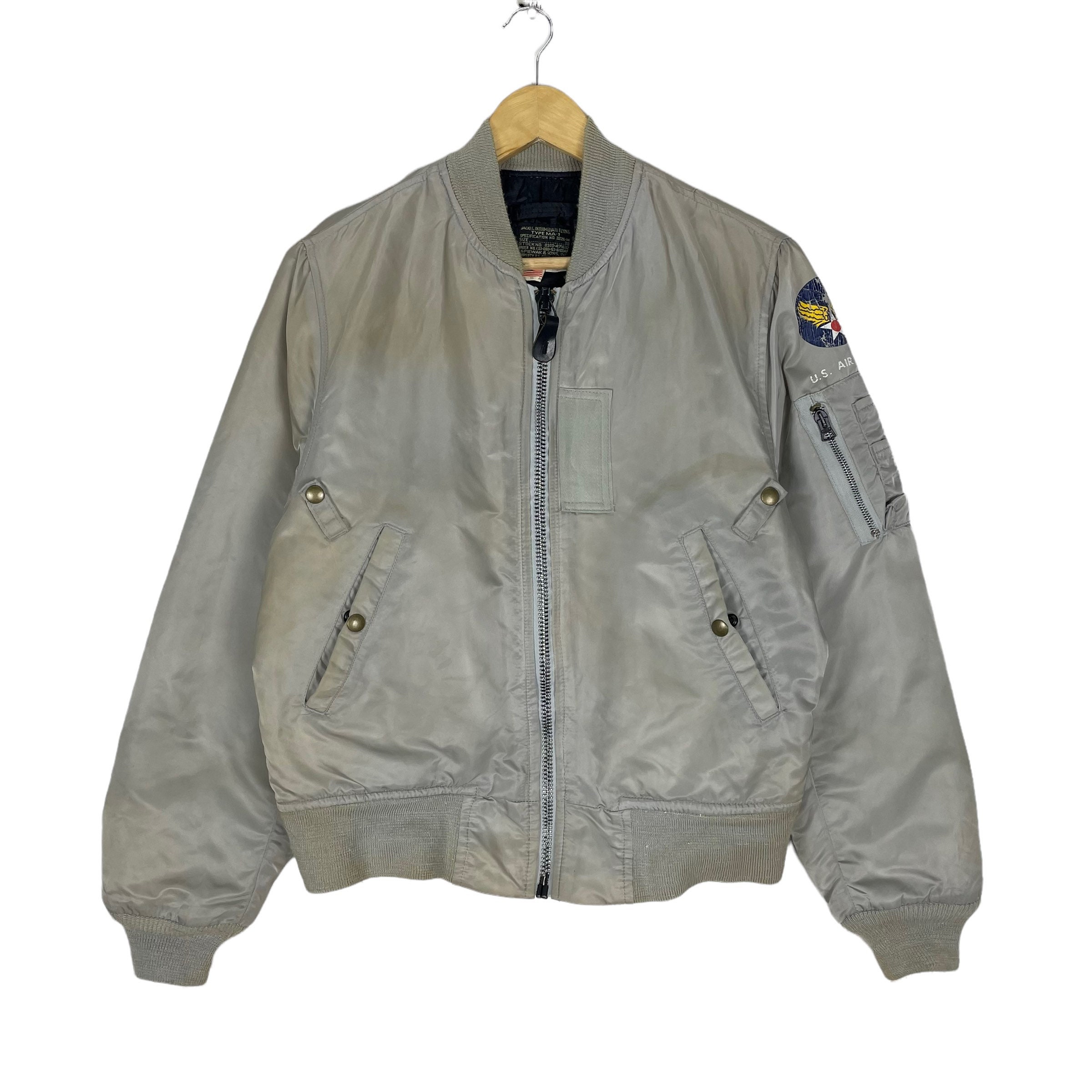I Spiewak and Sons MA-1 Flyer Bomber Jacket US Army Air I Spiewak and Sons MA-1 Flyer Bomber Jacket US Army Air