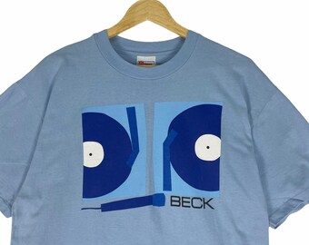 ヴィンテージ 90年代 BECK アメリカンロックバンド Tシャツ - ブルー
